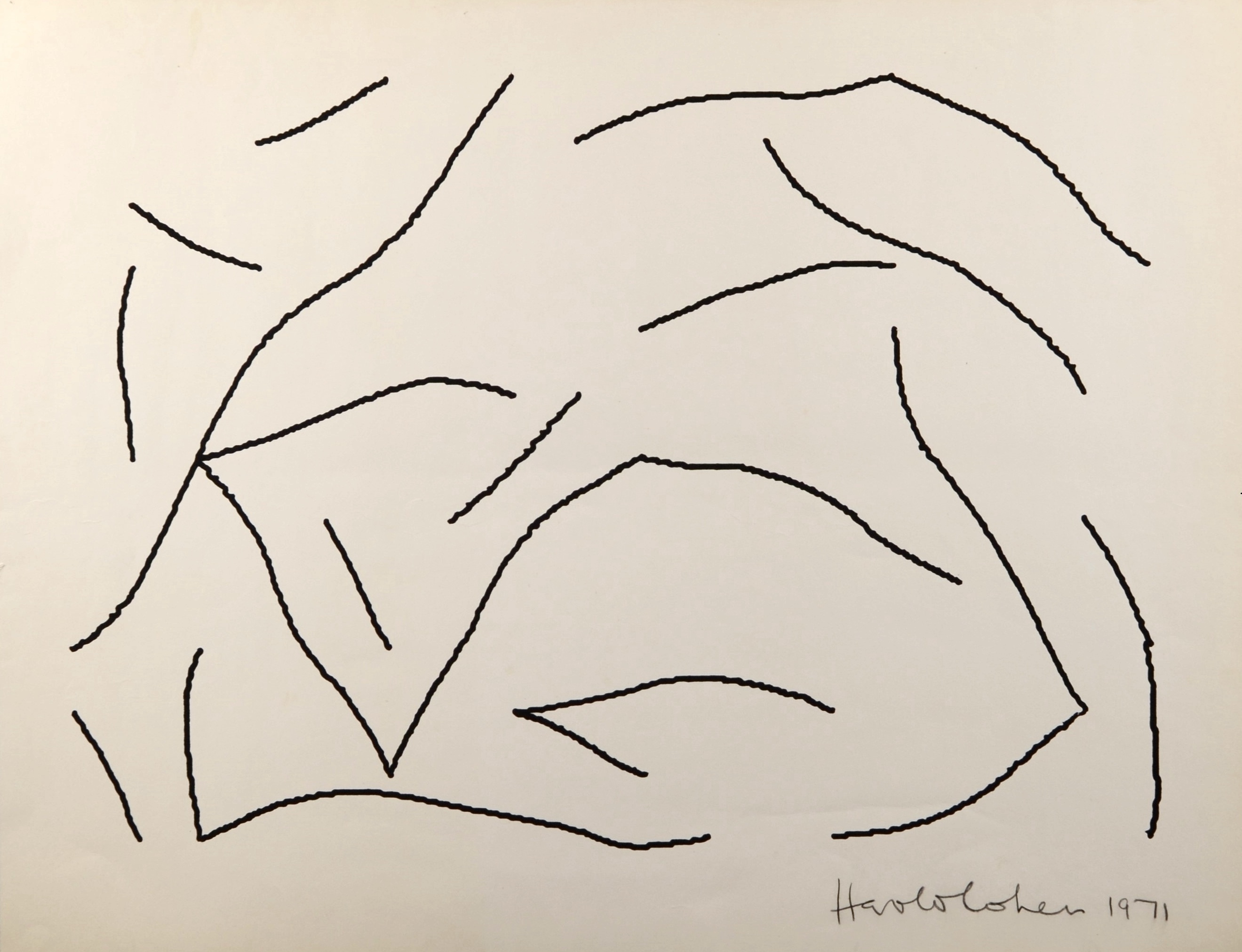 Untitled (AARON drawing) by Harold Cohen