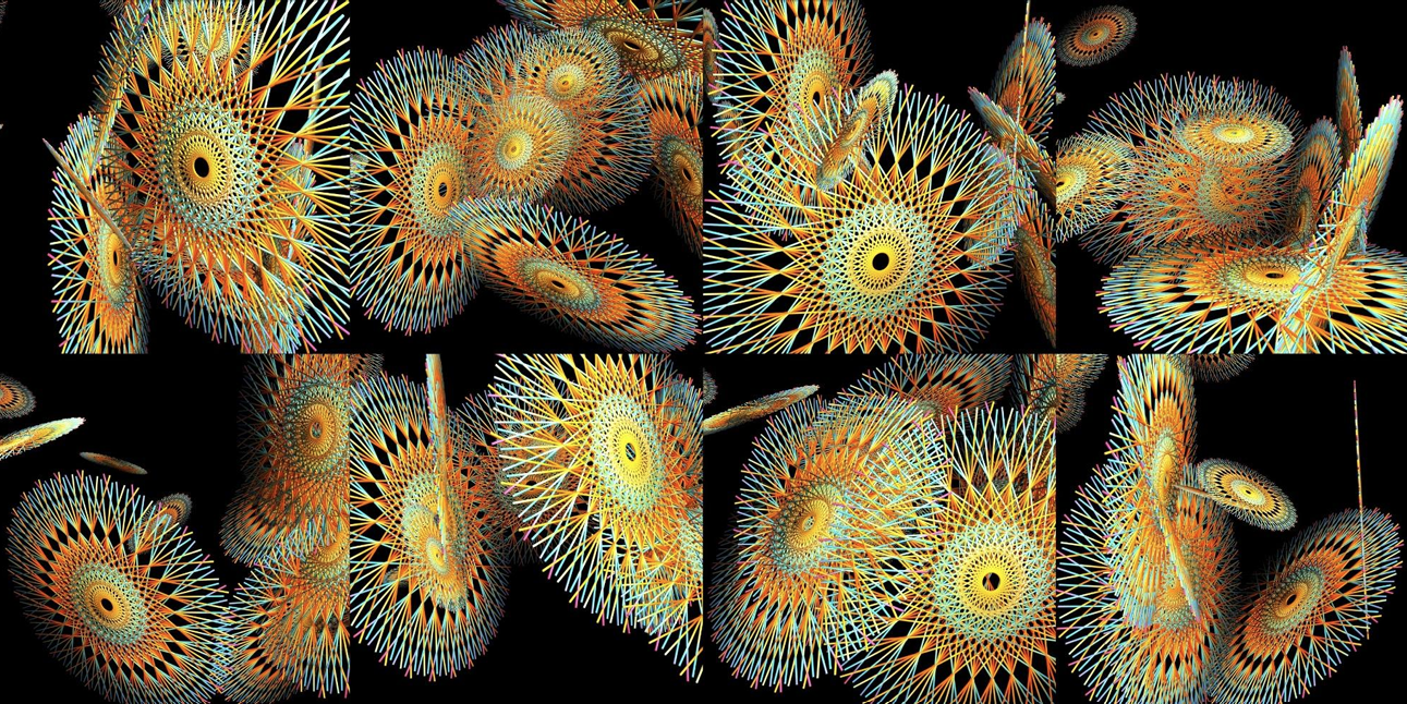 String Weave (2017) by Charles Csuri